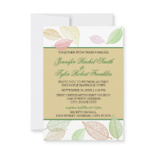 Folhas de Outono Translúcidas - Casamento/Recepção