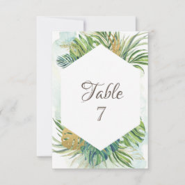 Convites Folhas de Palmeira Tropicais Casamento de Verão