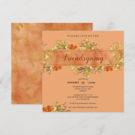 Convites Folhas de Quebra Russo de Aquarelas de Amizade