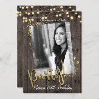 Folhas Douradas Luzes Luzes Escuras Rústicas Festa