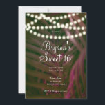 Convites Folhas e Luzes de Palmeiras Tropicais Verdes e Ros<br><div class="desc">Personalize para qualquer evento</div>