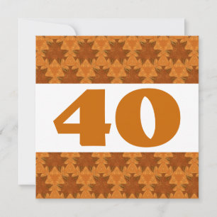 Convites Folhas estilizadas Douradas do Partido aniversário