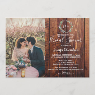 Convites Folhas russas no Chá de panela de fotografia do mo