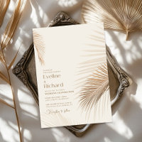 Folhas secas tropicais neutras e minimalistas