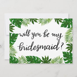 Convites Folhas tropicais | Casamento | Bridesmaid