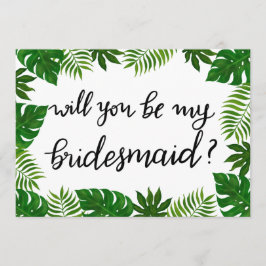 Convites Folhas tropicais | Casamento | Bridesmaid