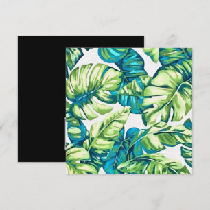 Convites Folhas Tropicais Coloridas De Banana E Monstera