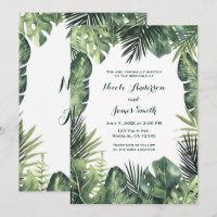 Folhas Verdes Botânica Plantas Tropicais Casamento