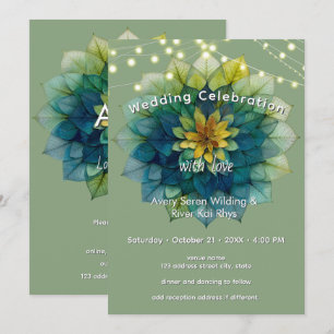 Convites Folhas Vivas   Mandala