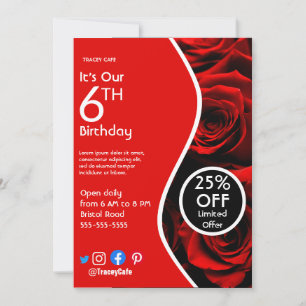 Convites Folheto de poster de promoção