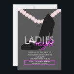 Convites Folheto do Bar das Damas Noturnas Heel Pearls<br><div class="desc">Club Flyer para Eventos de Promocional</div>