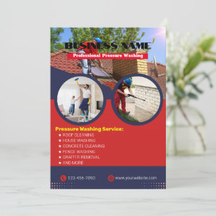 Convites Folhetos de lavagem a pressão moderna