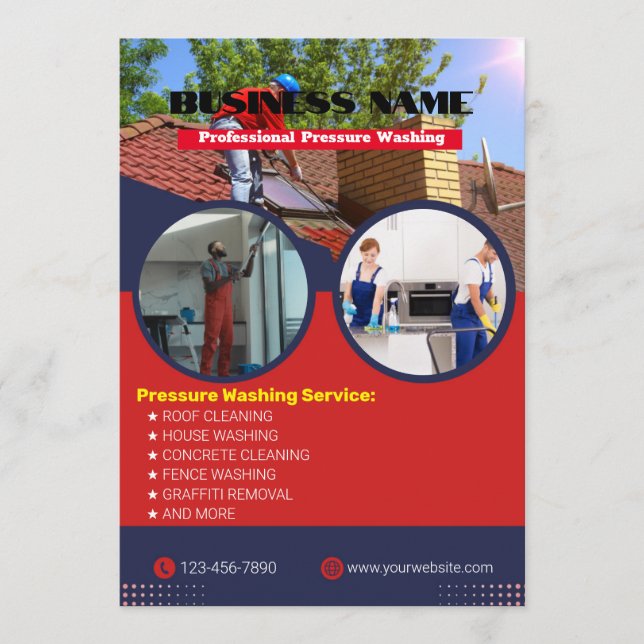 Convites Folhetos de lavagem por pressão de fotografia edit (Frente)