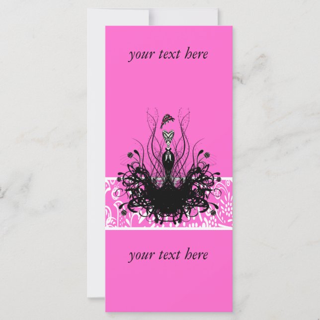 Convites, folhetos e adesivos à moda (Frente)