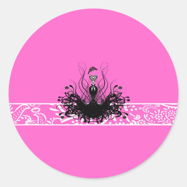 Convites, folhetos e adesivos à moda (Frente)