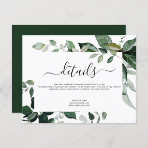 Convites Foliage Foliage Botânica Watercolor Wedding Invi