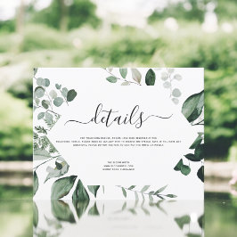 Convites Foliage Foliage Botânica Watercolor Wedding Invi