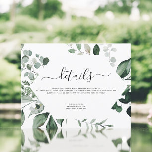 Convites Foliage Foliage Botânica Watercolor Wedding Invi