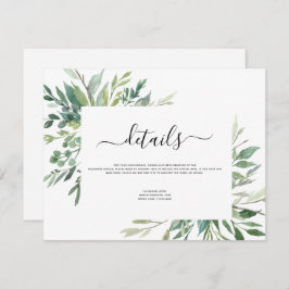 Convites Foliage Foliage Botânica Watercolor Wedding Invi