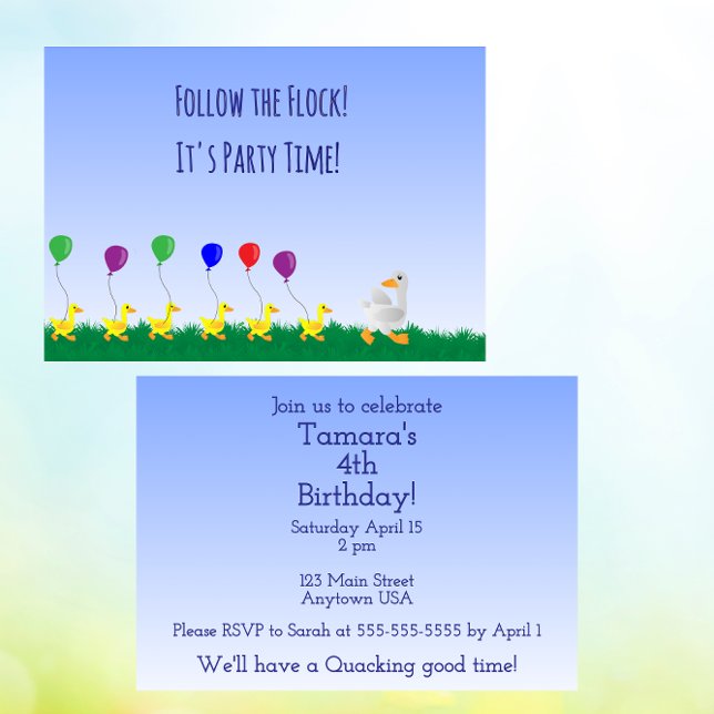 Convites Follow the flock Invitation (Criador carregado)