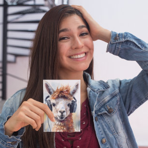 Convites Fones de ouvido brancos vestidos com alpaca