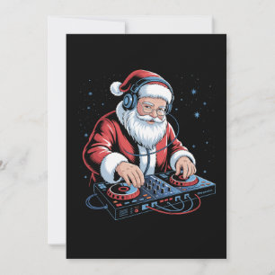 Convites Fones de ouvido DJ Papai Noel Natal