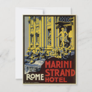 Convites Fonte Vintage Trevi, Hotel Marini Strand, Roma