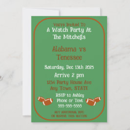 Convites Football Big Game Watch Party