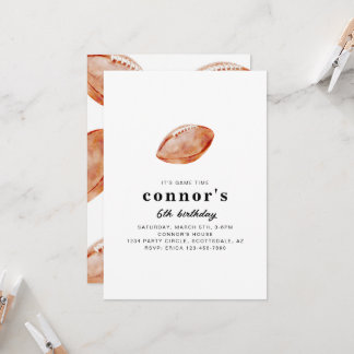 Convites Football Birthday Party Invitation 