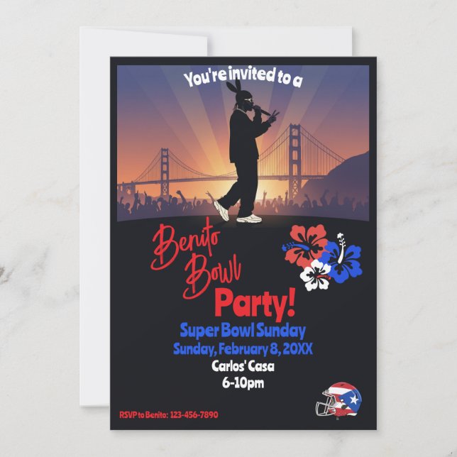 Convites Football Watch Party Invitation (Frente)