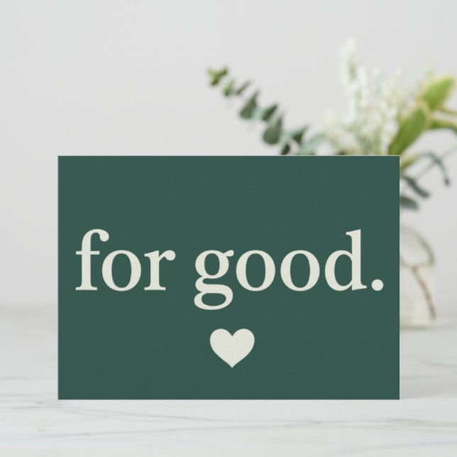 Convites For Good Minimalist Positive Quote Aesthetic  (Em pé/Frente)