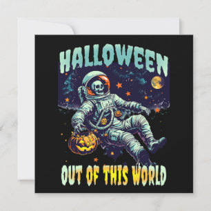 Convites Fora deste Astronauta Mundial Pumpkin Halloween 20