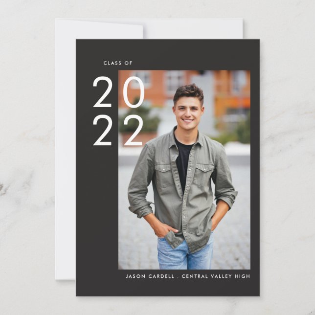 Convites Fora do Centro | Escuro | Graduação de fotos (Frente)