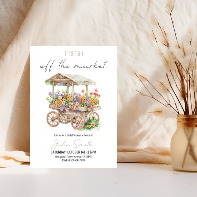 Convites Fora do Chá de panela de mercado (Criador carregado)