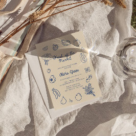 Convites Fora Do Mercado, Chá de panela De Mão Azul