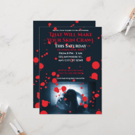 Convites Fora do seu Gritar Festa de Halloween