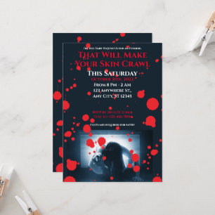 Convites Fora do seu Gritar Festa de Halloween