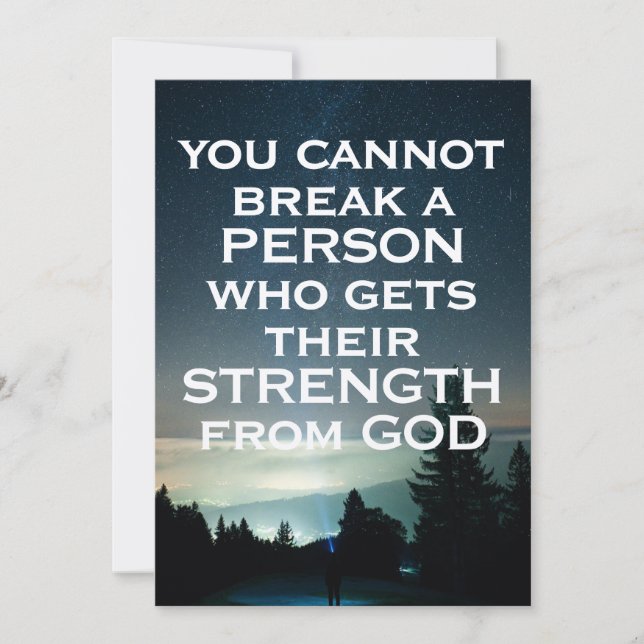 Convites Força da Carta de Deus (Frente)