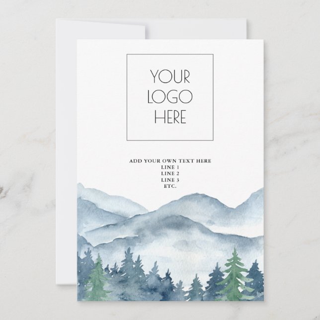 Convites Forest Adventure Mounts Modelo (Frente)