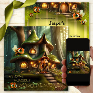 Convites Forest Fantasy Fairy Tale Child Birday