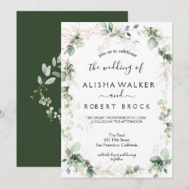 Convites Forest Green Wedding