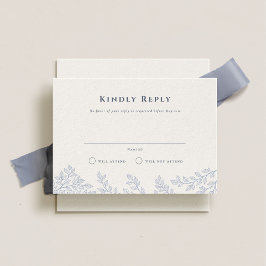 Convites Forest Grove Dusty Blue Weding RSVP