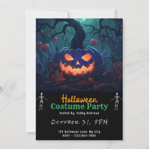 Convites Forest Jack-O' Lanterna Black Halloween