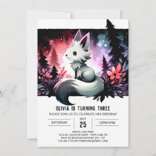 Convites Forest Kids Wolf Birthday