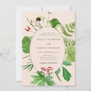 Convites Forest Mushroom Woodland Wedding