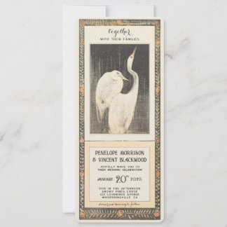 Convites Forever Crane Love - Casamento vintage