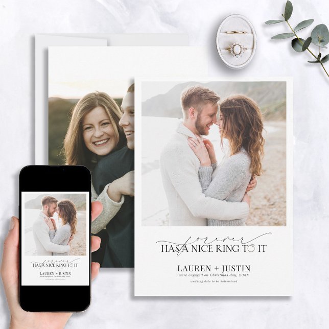 Convites Forever tem um belo Noivado de Fotografia 2 com ci (Criador carregado)