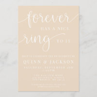 Forever Tem Um Bom Anel Para O Noivado Convidar