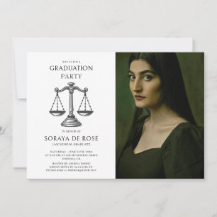 Convites Formado em Direito com Foto