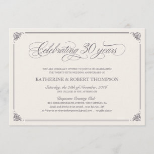 Convites Formais de 30º Aniversário